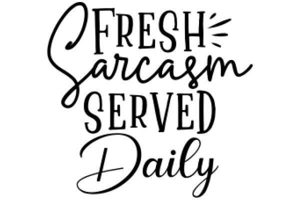 Fresh Sarcasm Served Daily: A Daily Dose of Humor and Wit