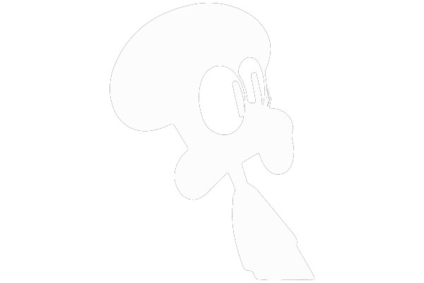 Squidward's Expressive Moment in SVG Art