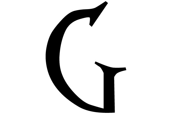 Bold Black Capital Letter 