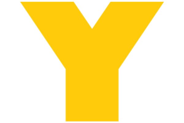 A Solid Yellow Logo on a White Background