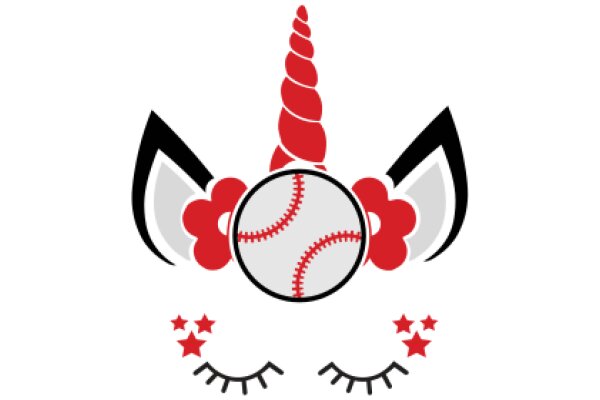 Whimsical Logo: A Playful Combination of a Cat's Face and a Baseball
