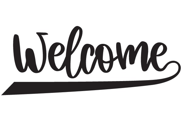 Welcome Sign with a Stylish Design