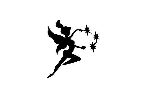 Enchanting Starry Skies: A Fairy's Dance