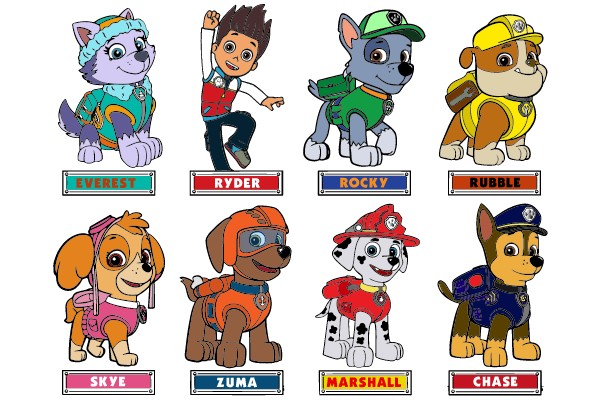 Paw Patrol Team Ready for Action