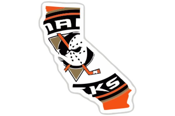 AI-Generated Hockey Sticker: A Visual Representation of the NHL Team, the Anaheim Ducks