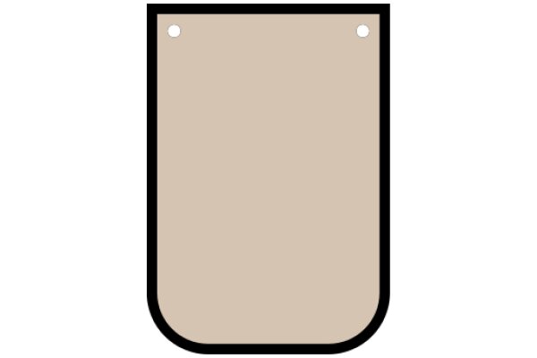 A Simple, Minimalist Design: A Rectangular Box with Rounded Corners and a Solid Color Background.