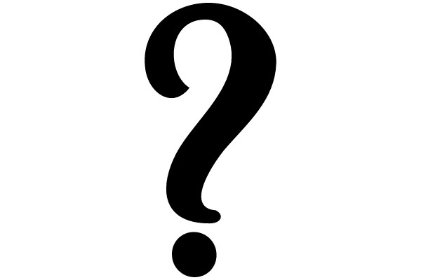 A Black Question Mark Symbol