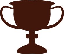 A Solid Brown Trophy Cup
