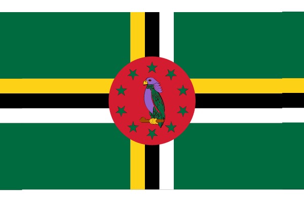 Vibrant Flag with a Colorful Bird Emblem