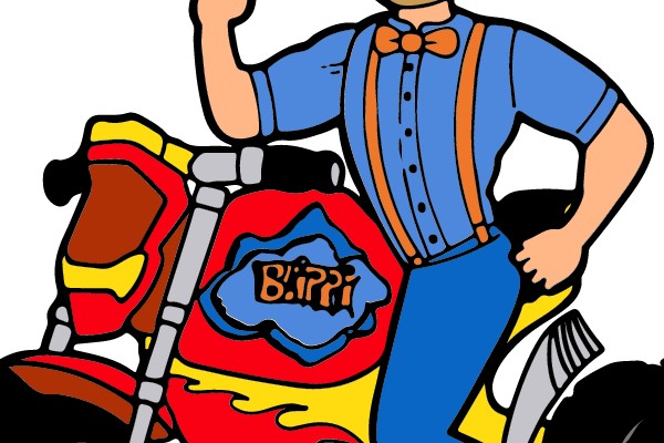 Vibrant Rider: The Enthusiastic Motorcyclist