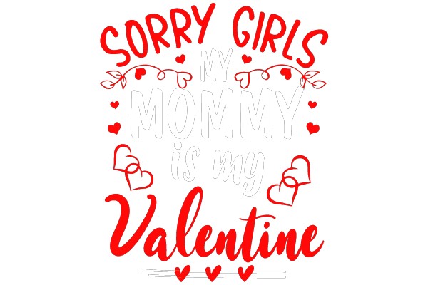 SORRY GIRLS MY MOMMY IS MY VALENTINE