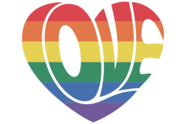 Vibrant Rainbow Logo for 'Love'