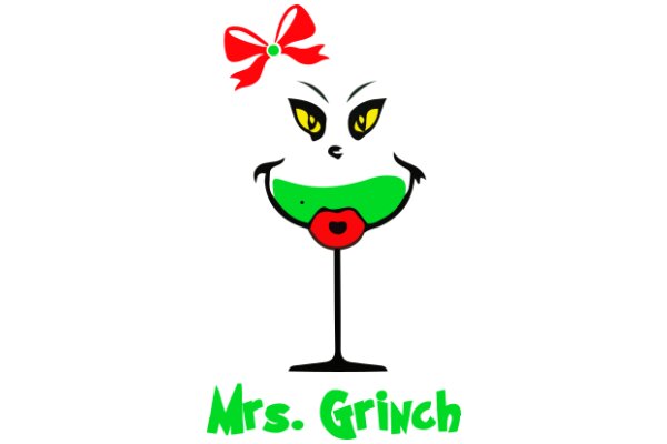 Mrs. Grinch's Festive Mood: A Holiday-Themed Character Design