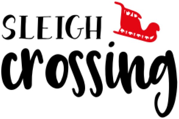 Sleigh Crossing: A Festive Logo Design