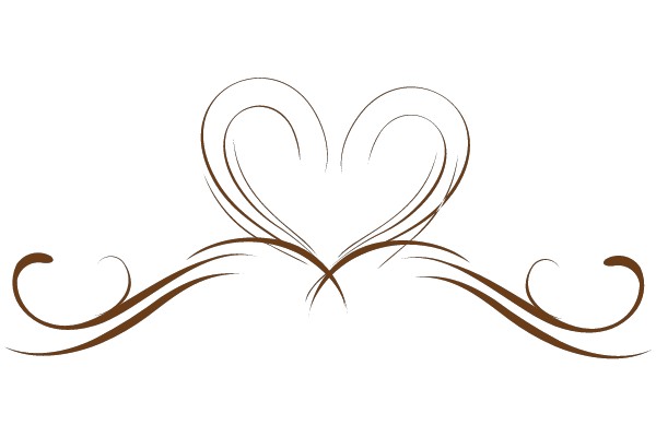 Heart Shaped Vine Decal.