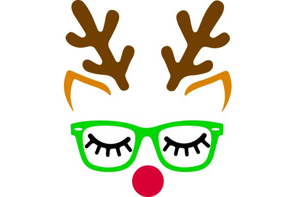 A Playful Blend of Eyewear and Reindeer Antlers