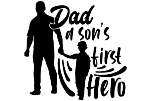 Dad's First Hero: A Silhouette of a Father and Child, Celebrating Fatherhood and the First Steps of a Hero