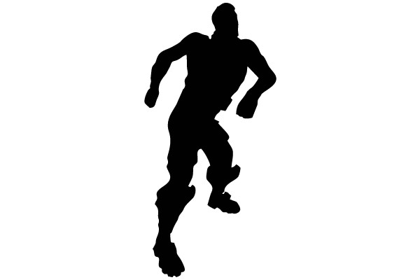 Silhouette of a Running Man