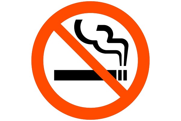 No Smoking Sign with a Cigarette Symbol