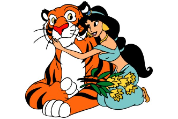 A Heartwarming Hug Between a Tiger and a Princess