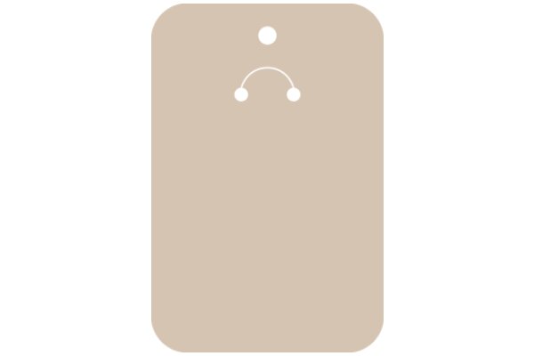 A Simple, Minimalist Design: A Square with a Smiley Face and Three Circles