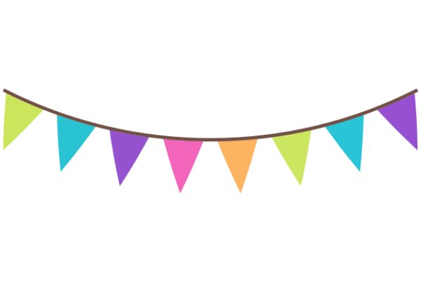 Vibrant Colorful Banner with Flags