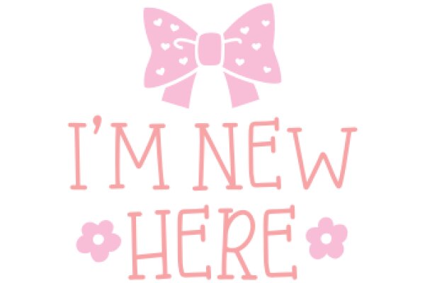 Welcome to a New Beginning: A Pink Bow and Flower Symbolize Fresh Starts and Positive Vibes