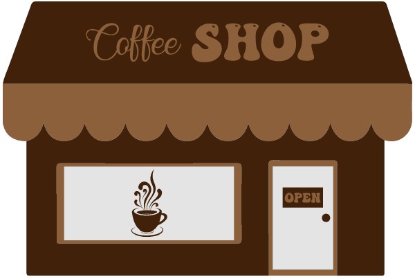 A Cozy Coffee Shop Illustration