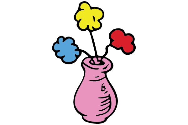 Colorful Flower Vase