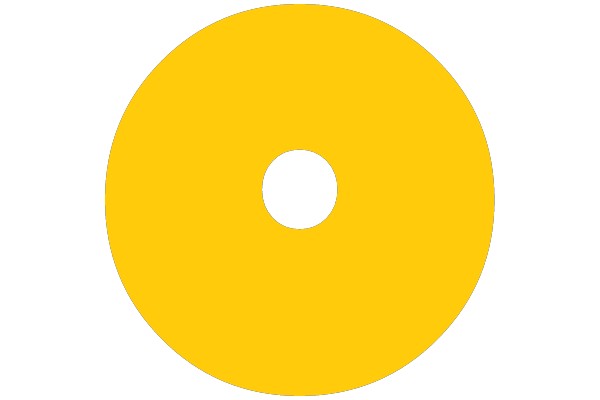 A Bright Yellow Circle: An AI-Generated Image