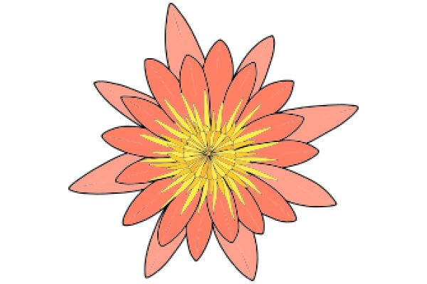 Vibrant Flower Illustration: A Colorful Display of Nature's Beauty