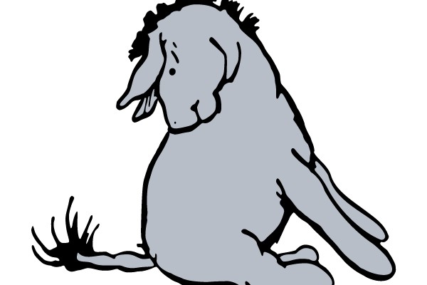 Melancholic Eeyore: A Moment of Contemplation