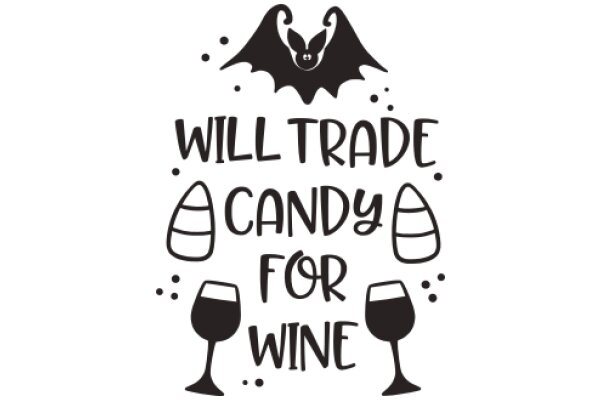 Will Trade Candy for Wine: A Playful Sign for a Wine Enthusiast's Shop