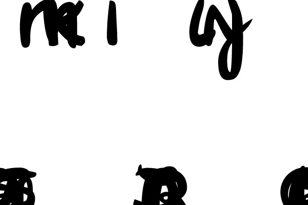 Handwritten Cursive Font Sample