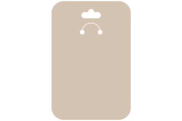 A Simple, Clean Design: A Square with a Smiley Face and a Cloud