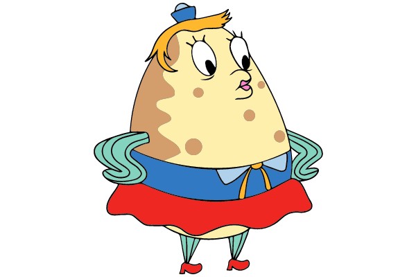 Cheerful Character in a Costume