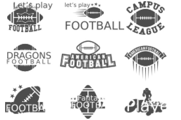 A Collection of Football-Themed Logos and Emblems