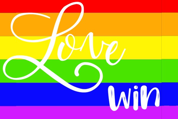 Love Wins Rainbow Banner