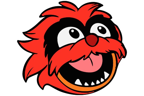Smiling Red Cartoon Character