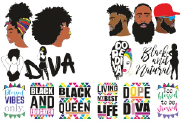 A Colorful Collage of Black Culture and Vibes