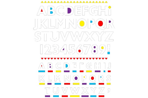 Colorful Alphabet and Numbers Chart