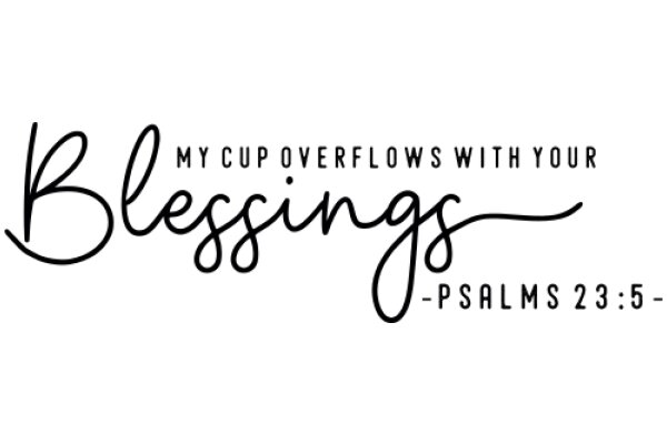 My Cup Overflows with Your Blessings - Psalms 23:5