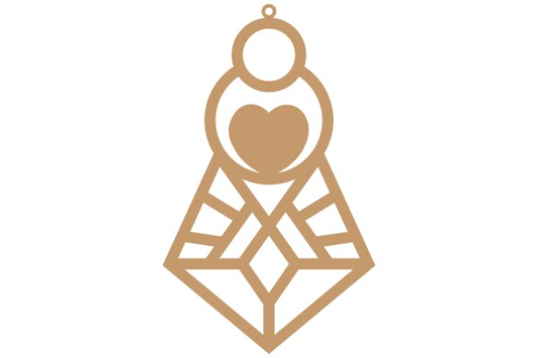A Symbolic Emblem: A Heart-Shaped Figure with a Triangular Base