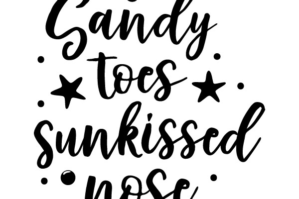 Sandy toes, sunkissed nose