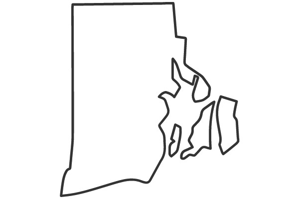 Outline Map of the State of Indiana