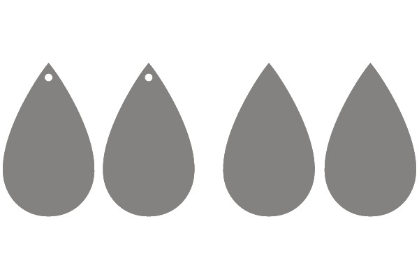 Four Teardrop Shapes