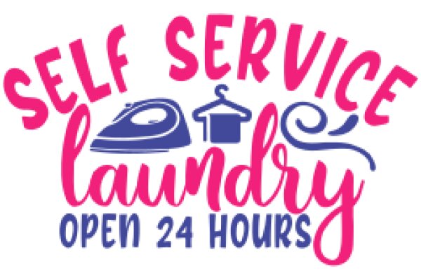 24-Hour Self-Service Laundromat Advertisement