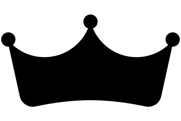A Simple Black Crown Icon