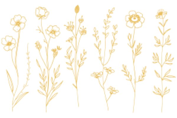 A Collection of Delicate Floral Illustrations