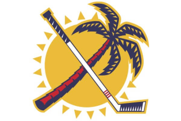 Sunny Day with a Sports Theme: A Vibrant Logo for a Hockey Team